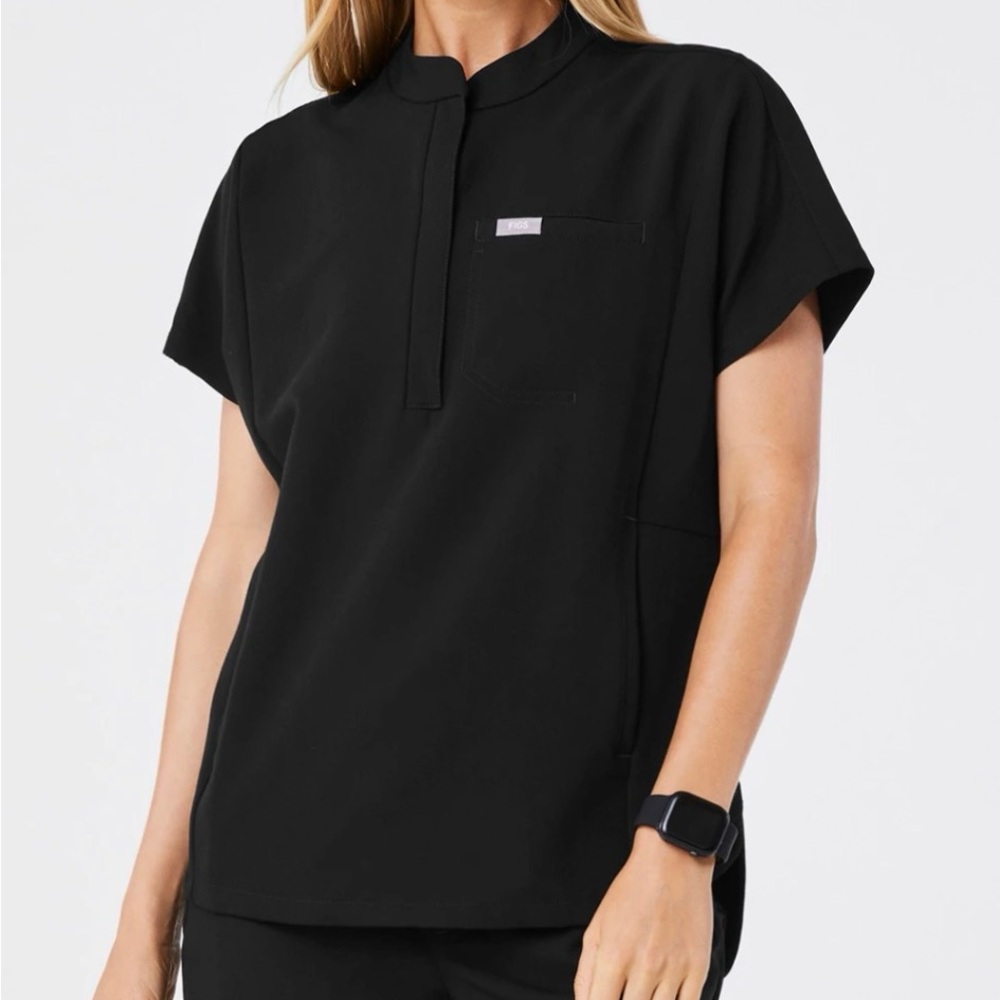 Figs Black Montex XS Scrub Top